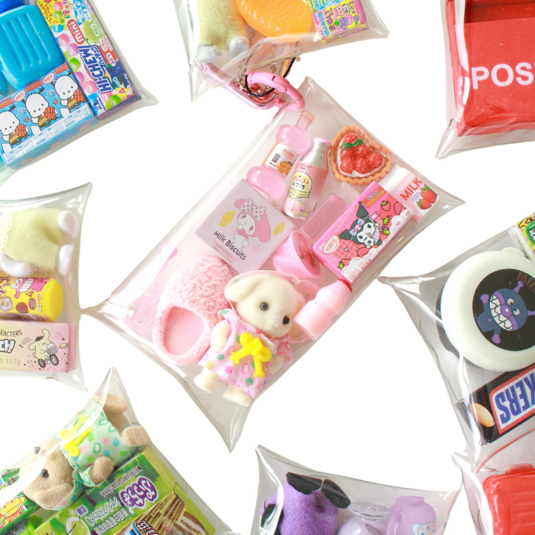 Gacha Pouches in Rainbow Colors