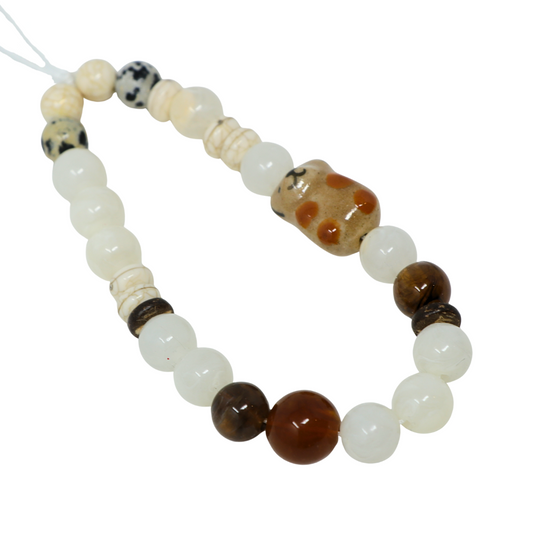 Ivory Capybara Phone Charm