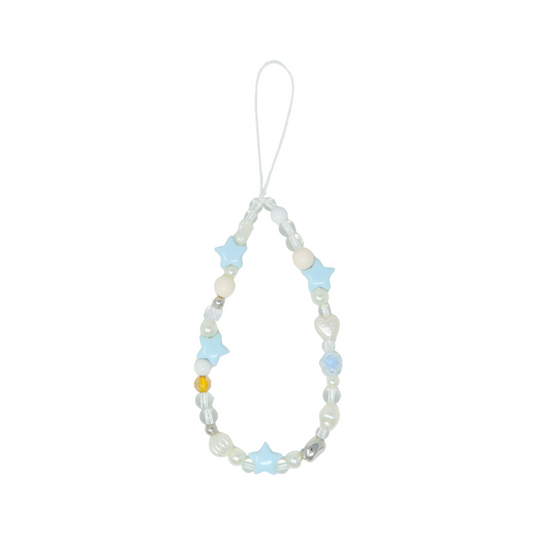 Caser Custom Baby Blue Star phone charm, detail view