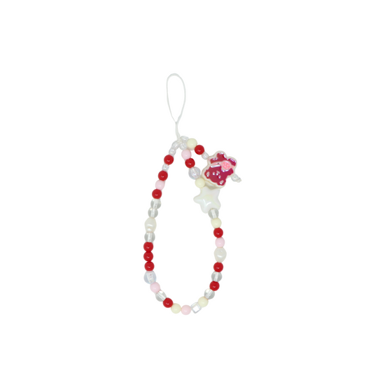 Caser Custom Red Bear phone charm, detail view