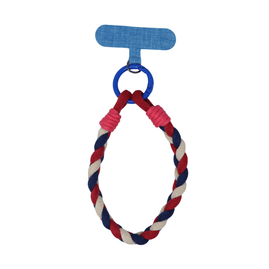 Red Soft Braid Wrist Phone Strap