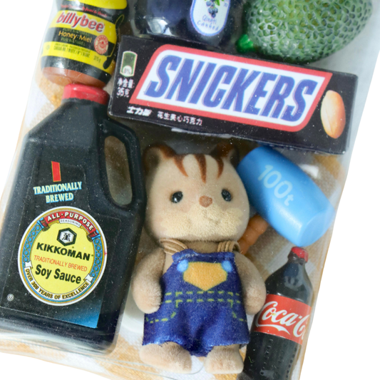 Calico Critters Bag Charm – Hazelnut Chipmunk Mini Pouch Accessory