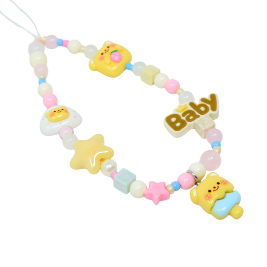 Baby Yellow Butter Bear Phone Charm