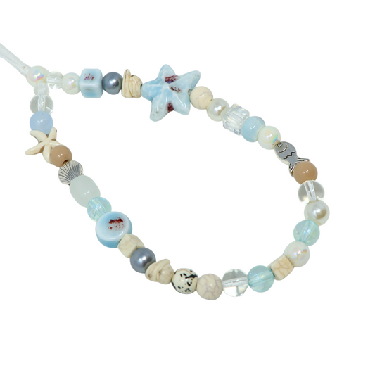 Blue Ocean Starfish Phone Charm