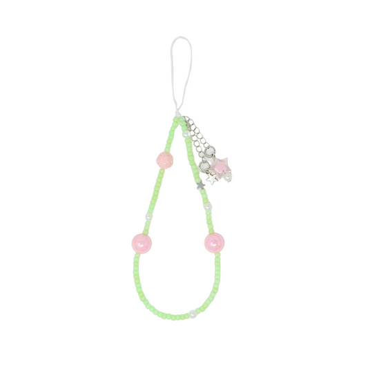 Caser Custom Mint Green Star phone charm, detail view