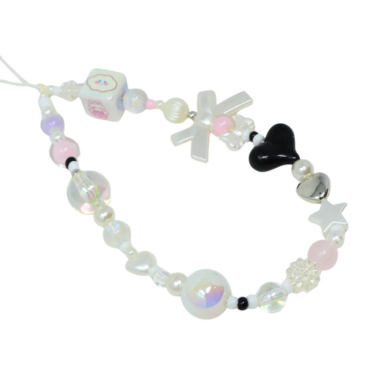 Clear Cloud Cube Phone Charm