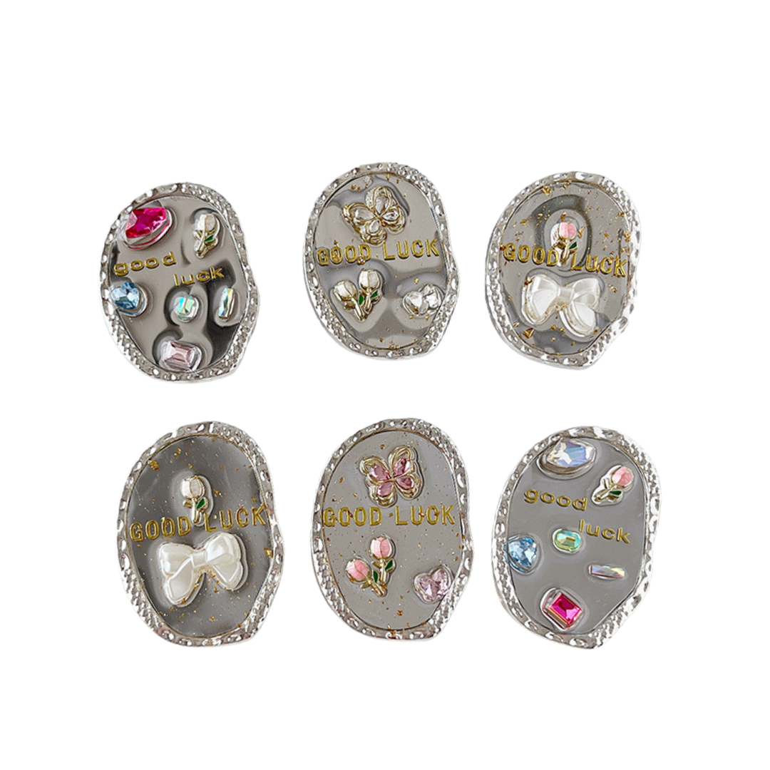 Tulip Rhinestone 'Good Luck' Phone Grip