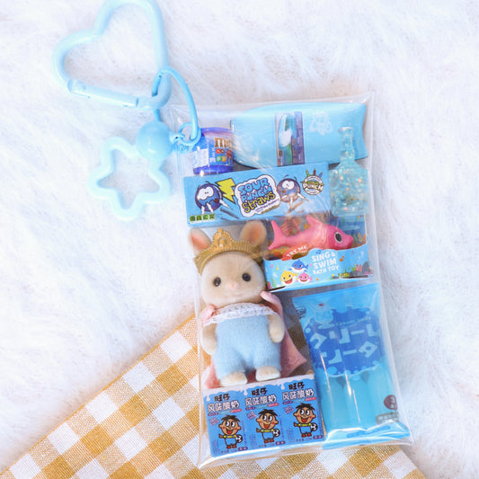 Calico Critters Bag Charm – Milk Rabbit Mini Pouch Accessory