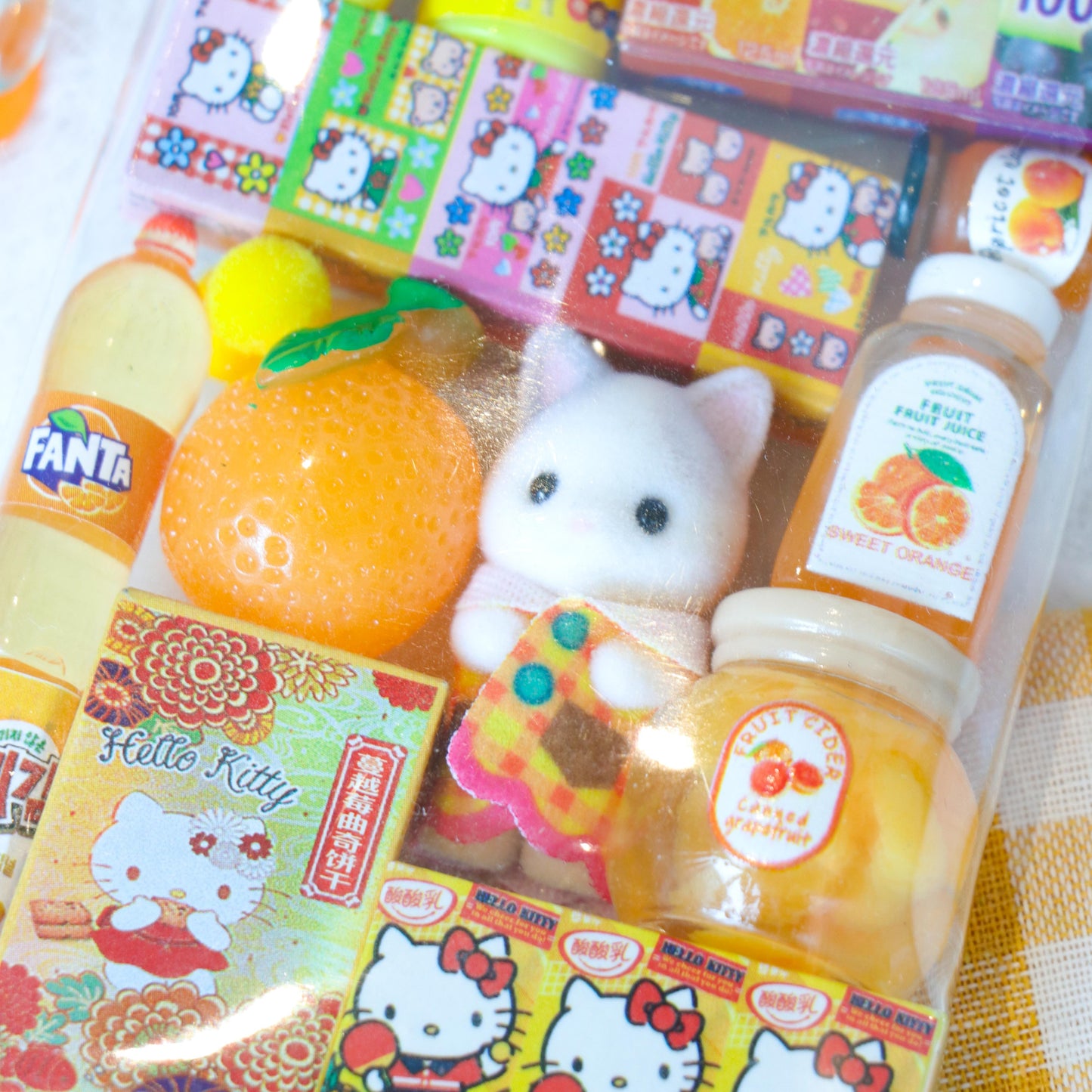Calico Critters Bag Charm – Latte Cat Pouch Accessory