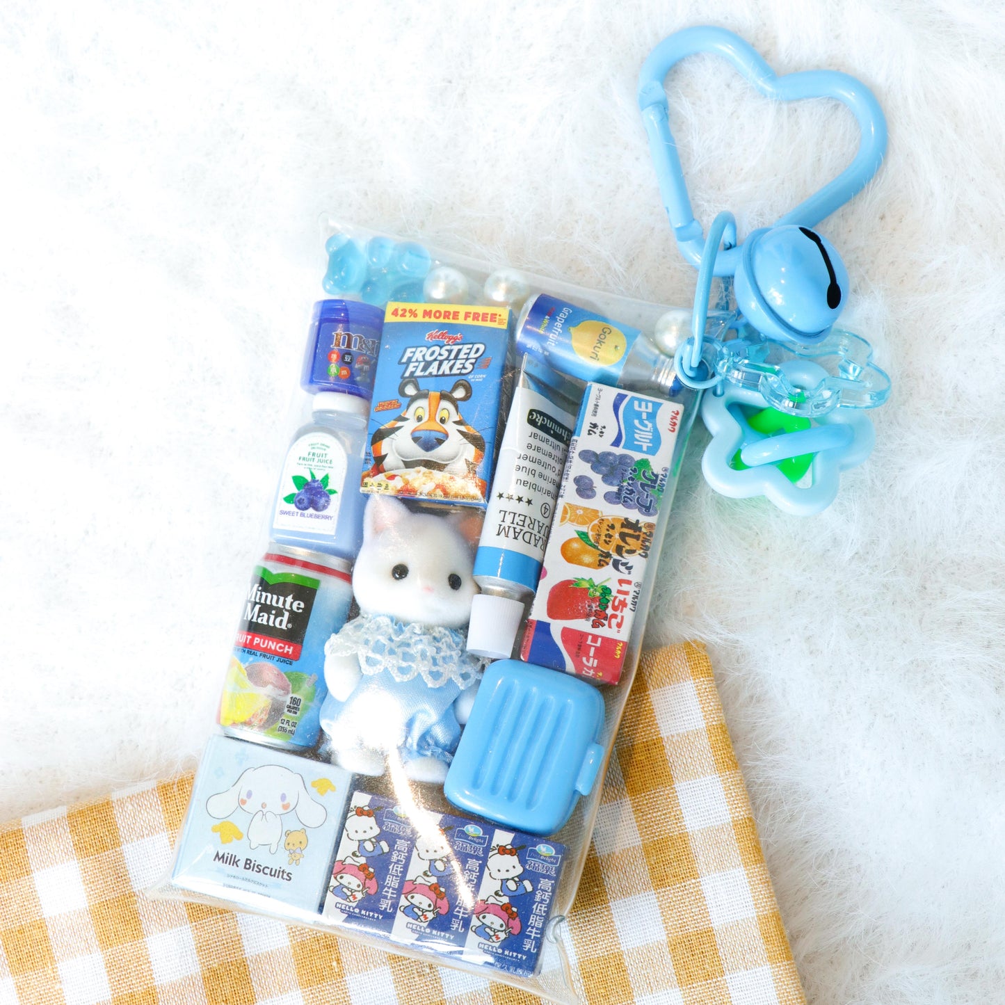 Calico Critters Bag Charm – Latte Cat Pouch Accessory