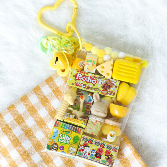 Caser Custom Mini Animal Milk Rabbit Mini Pouch Accessory bag charm, detail view