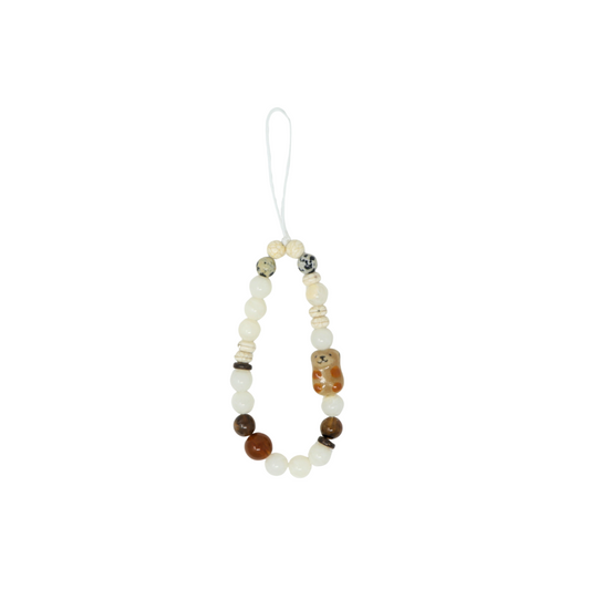 Ivory Capybara Phone Charm