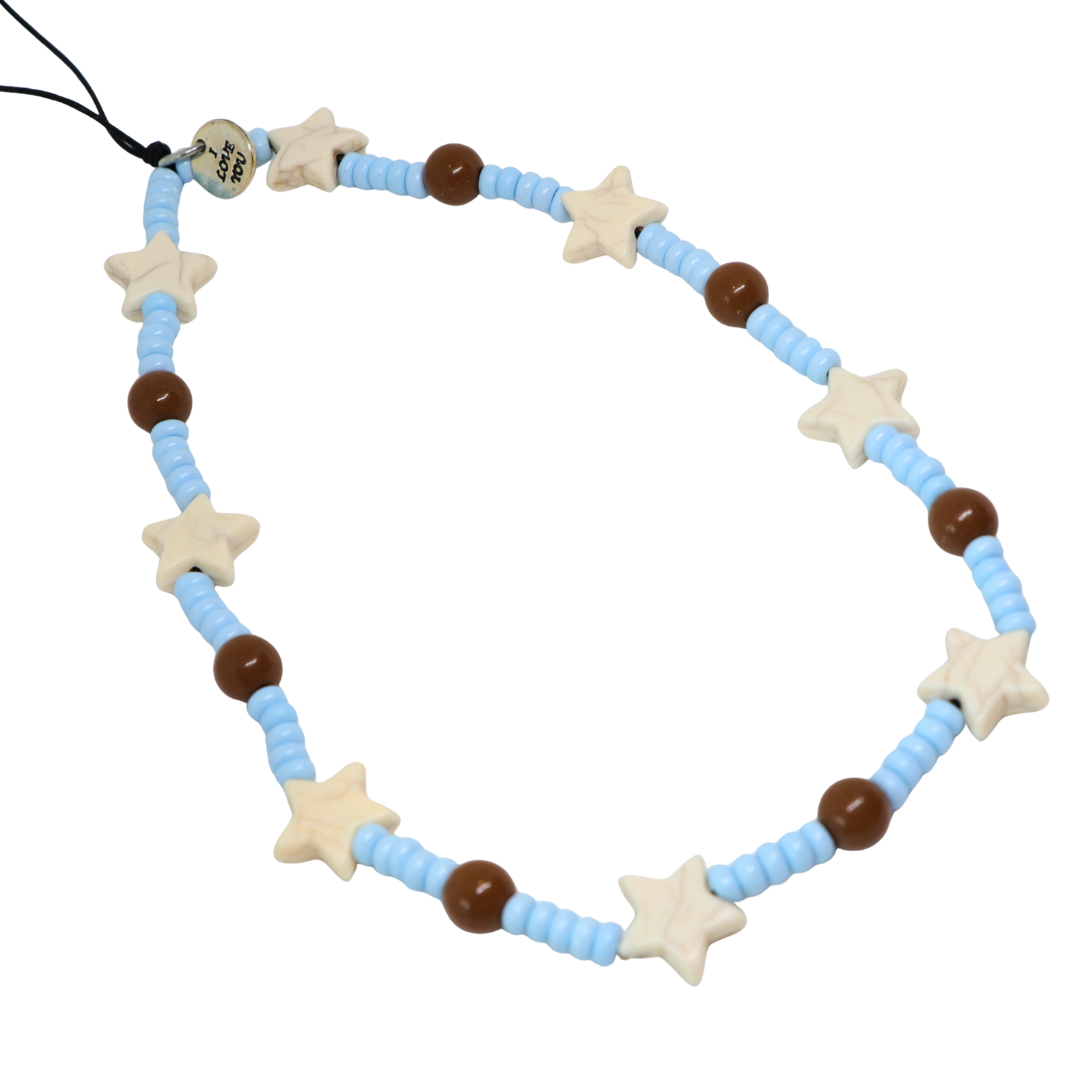 Caser Custom Blue Star with "I Love You" Tag phone charm, product photo
