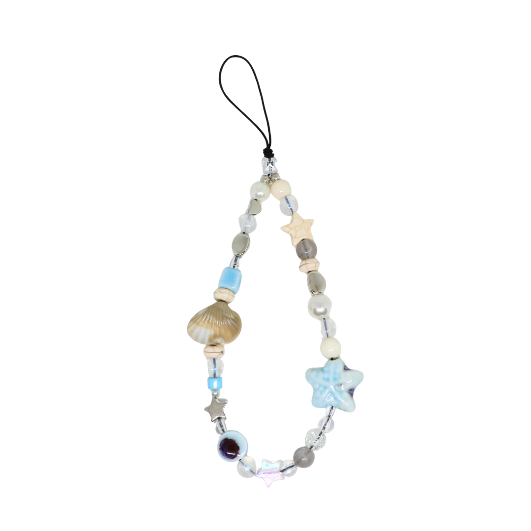 Caser Custom Blue Star Shell phone charm, detail view