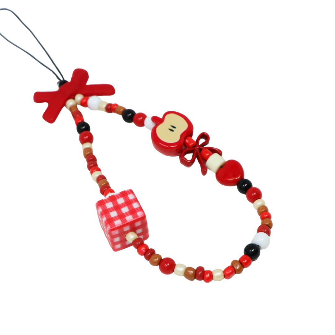 Red Apple Phone Charm