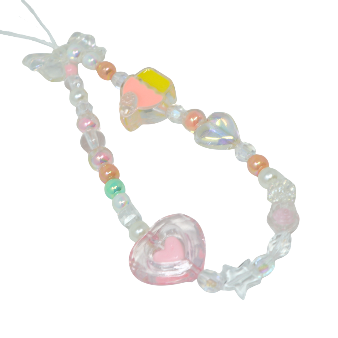 Clear Cupcake Phone Charm