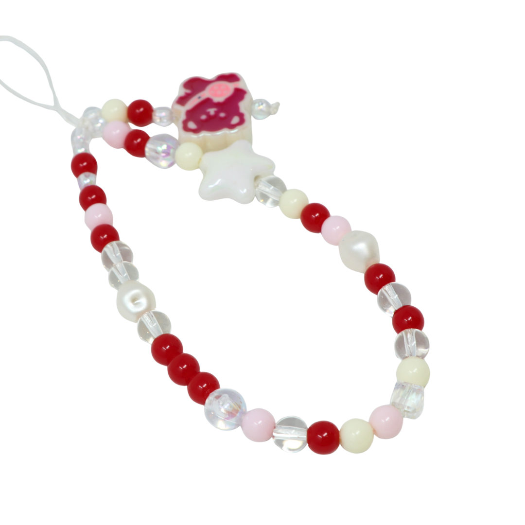 Red Bear Phone Charm