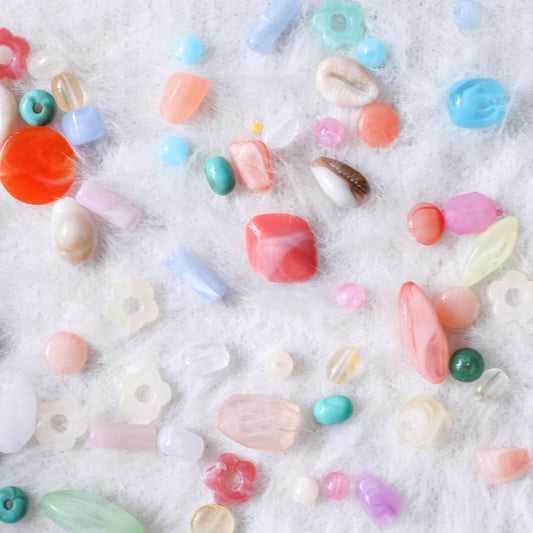 Handmade Resin Phone Case - Pastel Gem Garden