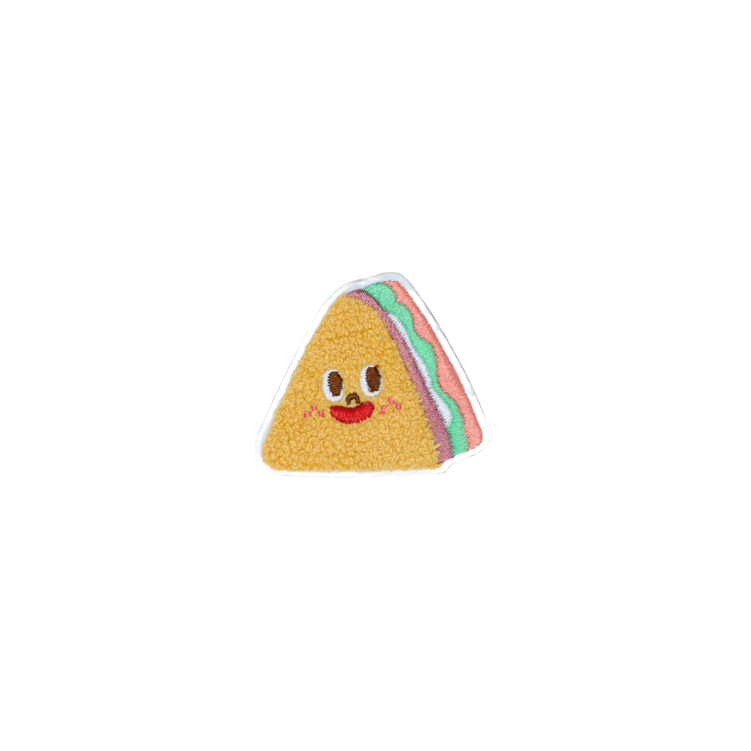 Food Fluffy Patch Sticker