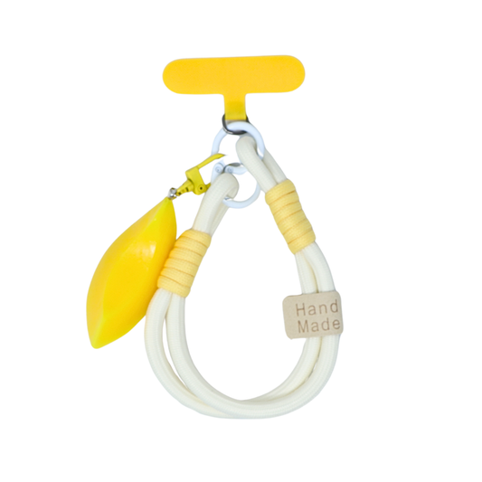 Peach Soft Wrist Phone Strap