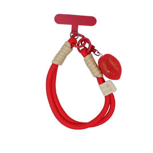 Tomato Soft Wrist Phone Strap