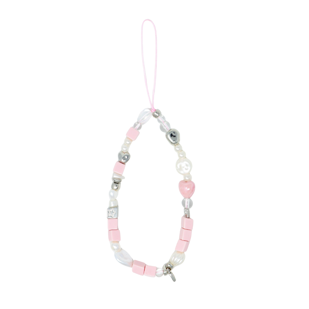 Pink Heart Lock Phone Charm