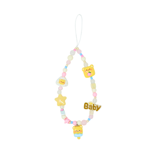 Baby Yellow Butter Bear Phone Charm