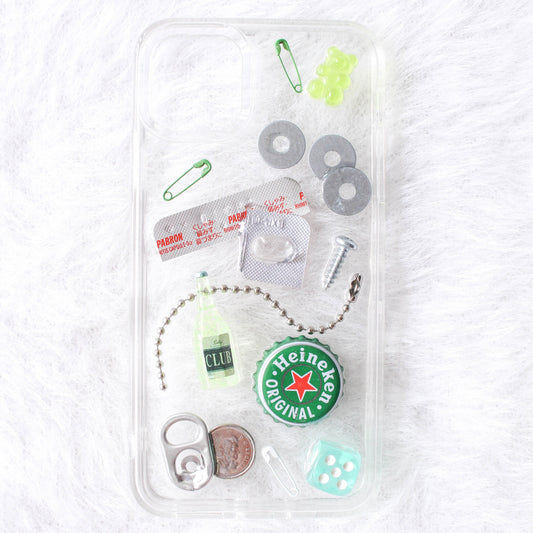 Caser Custom Dizzy Beer handmade resin phone case for iPhone 11 Pro Max, product photo