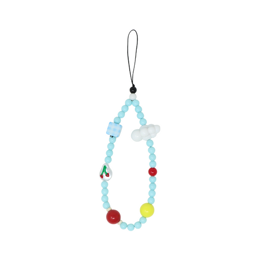 Blue Cherry Cloud Phone Charm