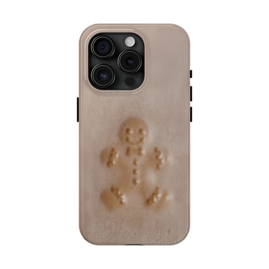 Embossed Leather Gingerbread Man