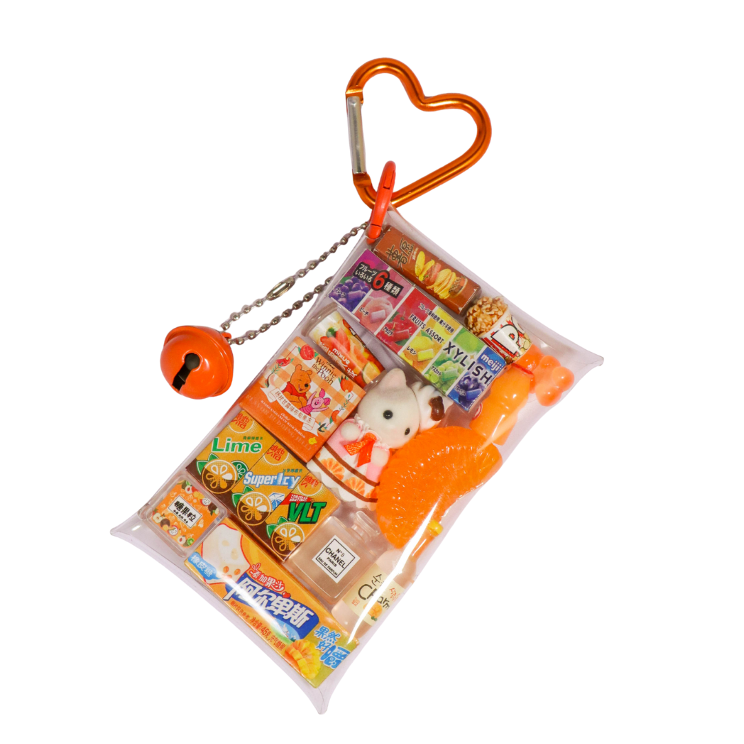 Calico Critters Bag Charm – Latte Cat Mini Pouch Accessory