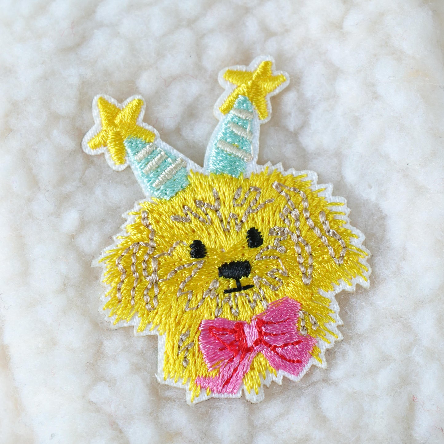 Plush Airpod Pouch - Mini White Case With Cute Dog Patch