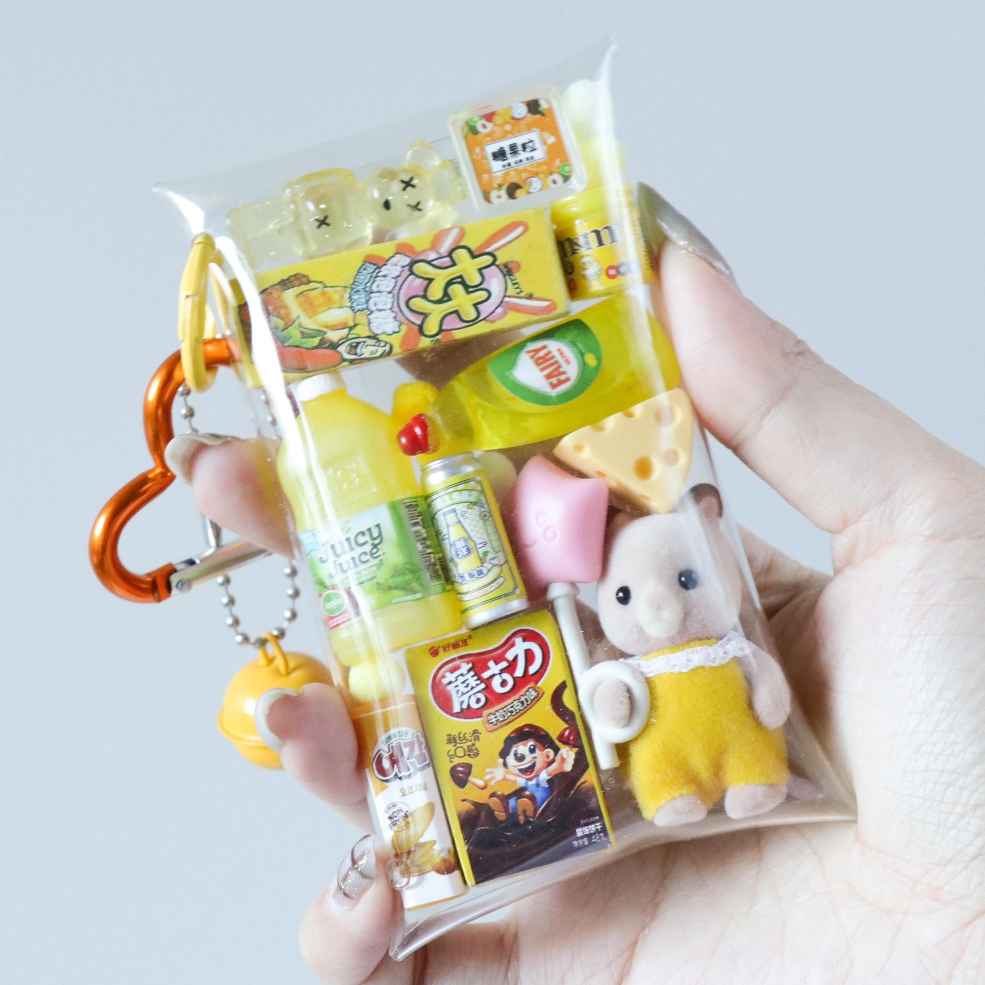Caser Custom Mini Animal Bear Mini Pouch Accessory bag charm, product photo