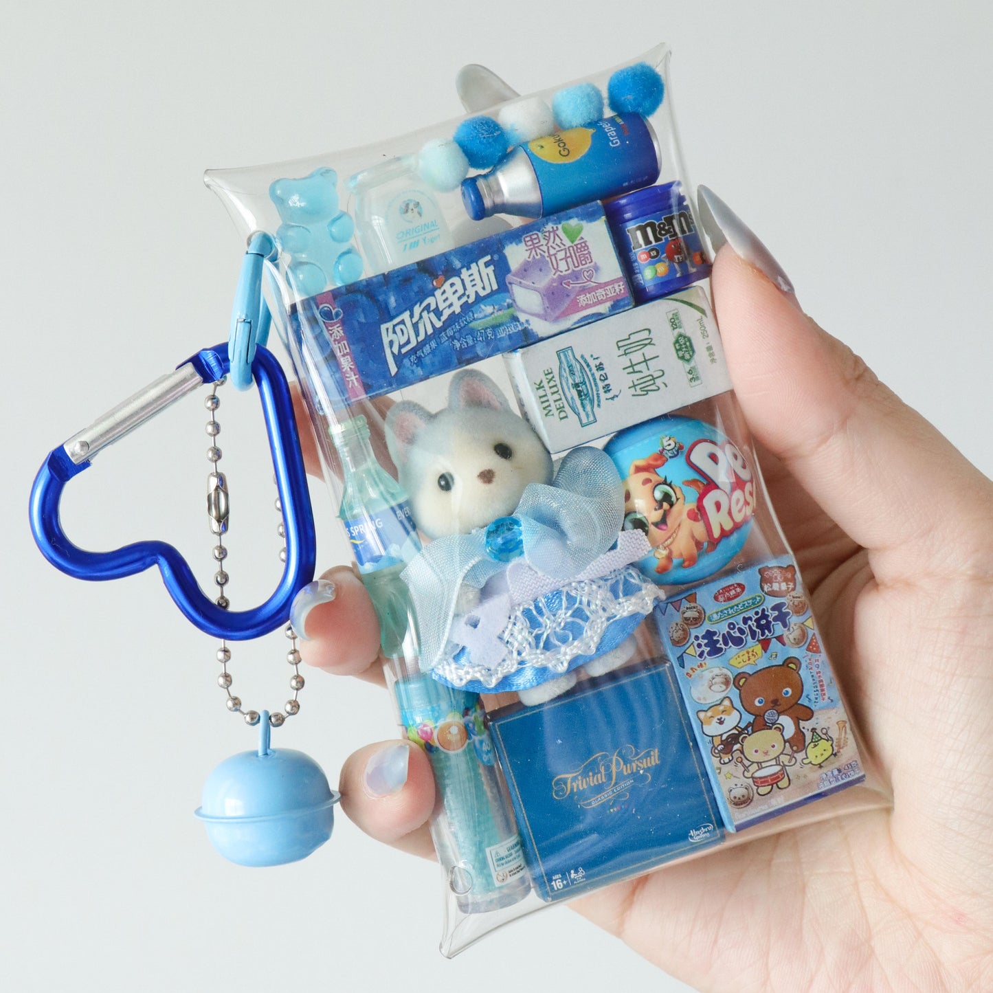 Caser Custom Mini Animal Husky Mini Pouch Accessory bag charm, product photo