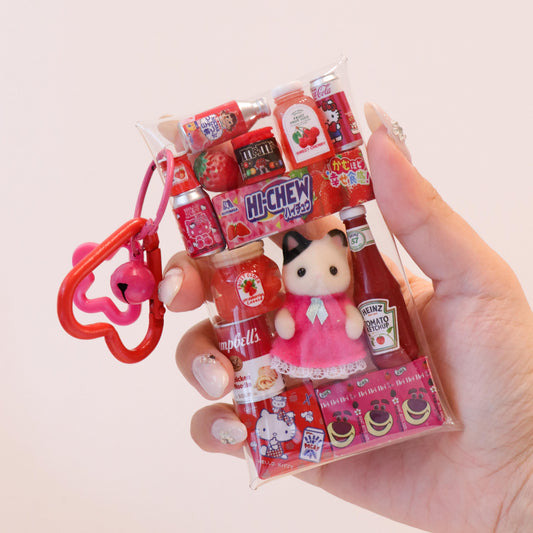 Calico Critters Bag Charm – Tuxedo Cat Mini Pouch Accessory
