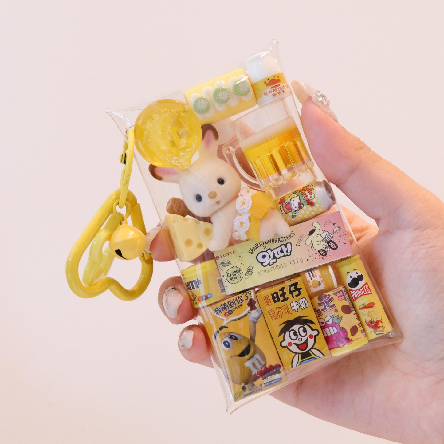 Calico Critters Bag Charm – Chocolate Rabbit Mini Pouch Accessory