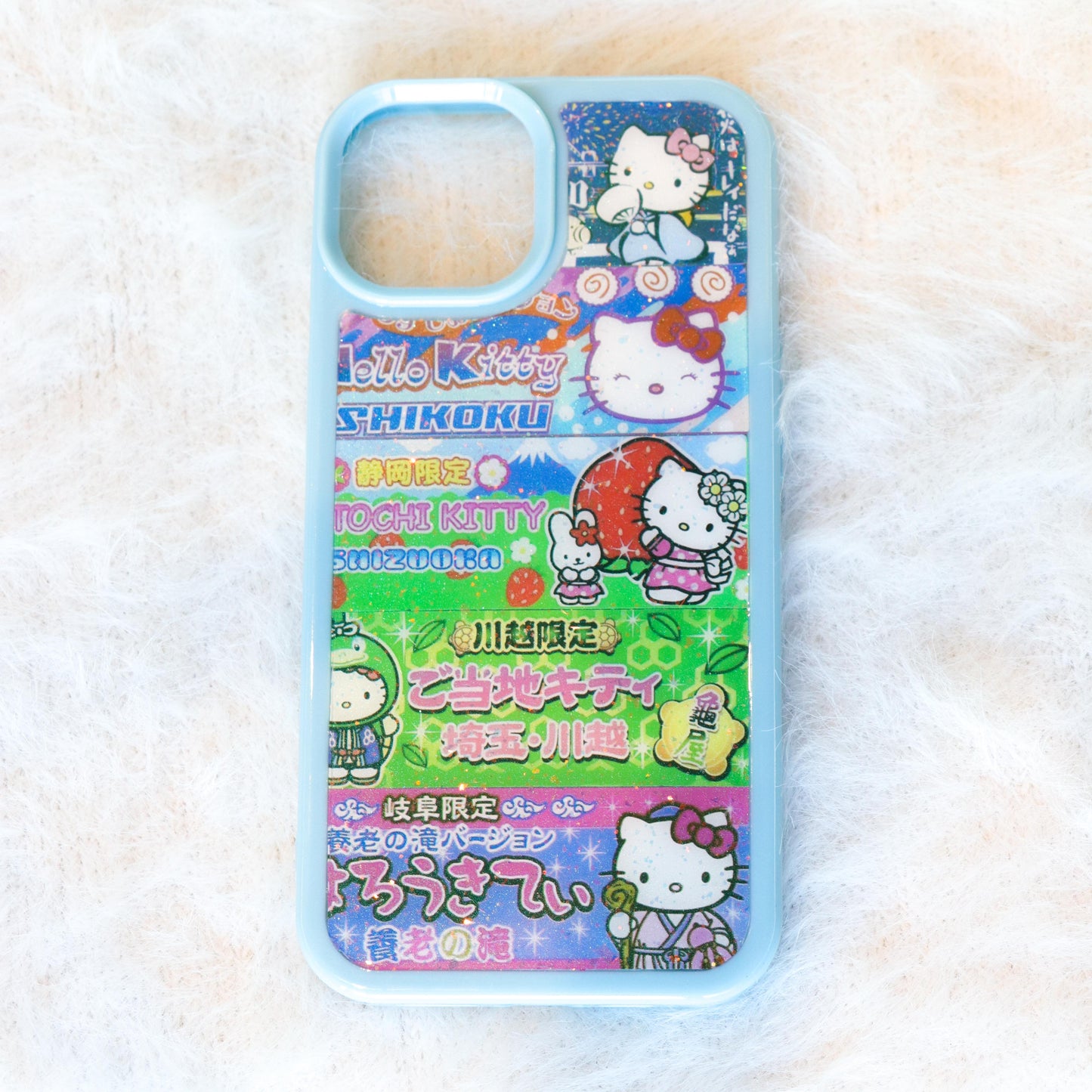 Caser Custom Travel Character-Inspired handmade resin phone case for iPhone 16 Pro, product photo