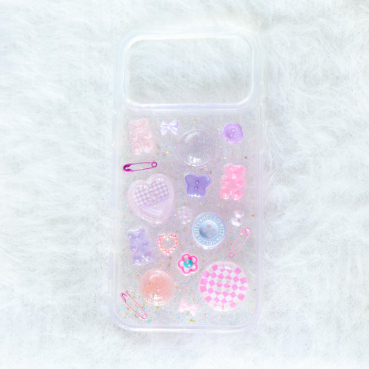 Handmade Resin Phone Case - Soft Pop - iPhone 17 Pro Max