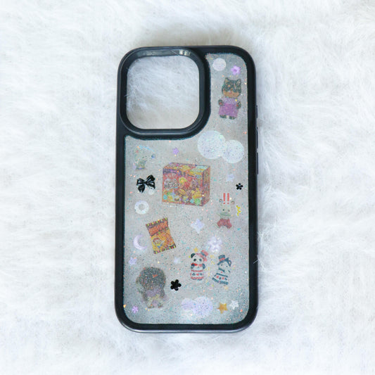 Handmade Resin Phone Case - Circus Sparkle  - iPhone 16 Pro