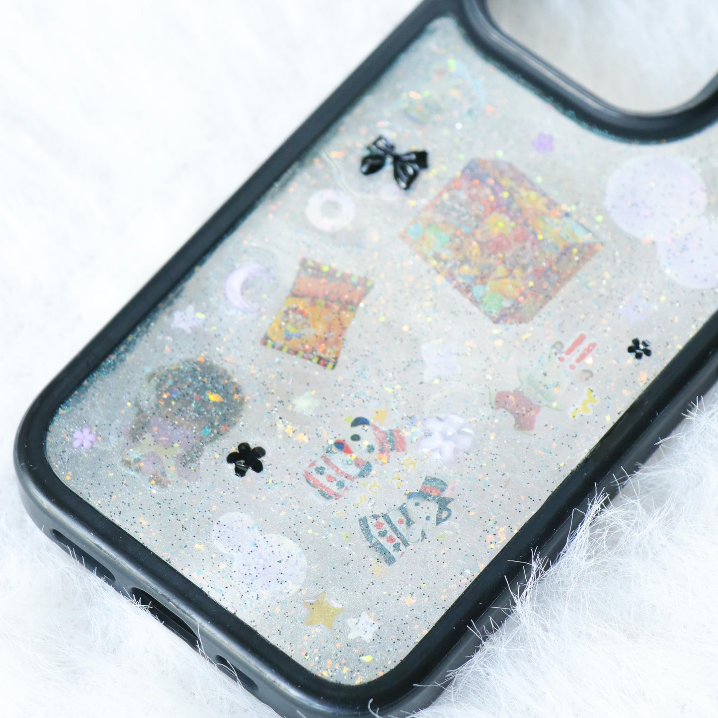 Handmade Resin Phone Case - Circus Sparkle  - iPhone 16 Pro