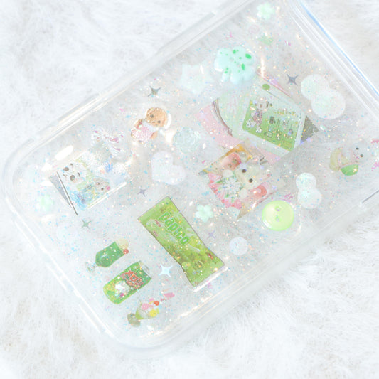 Handmade Resin Phone Case - Lucky Sparkle - iPhone 17 Pro