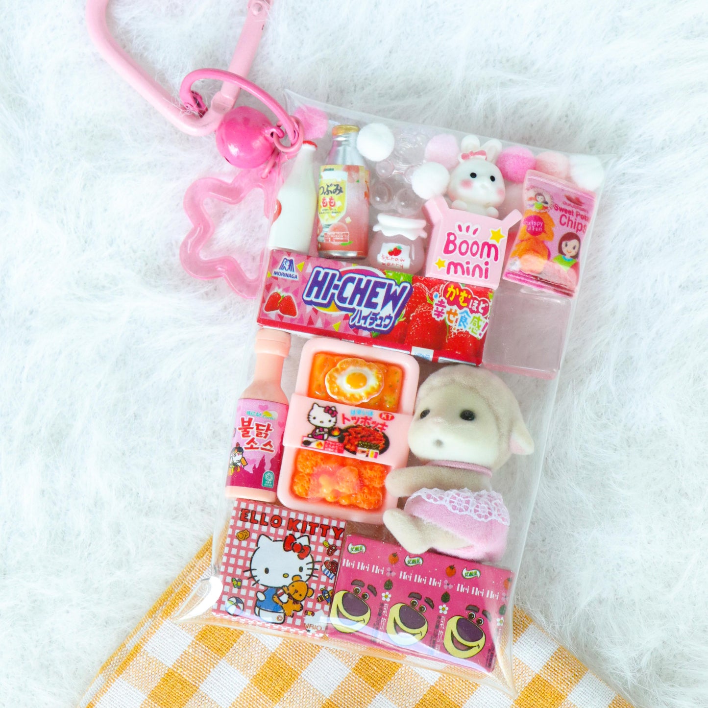Calico Critters Bag Charm – Sheep Mini Pouch Accessory