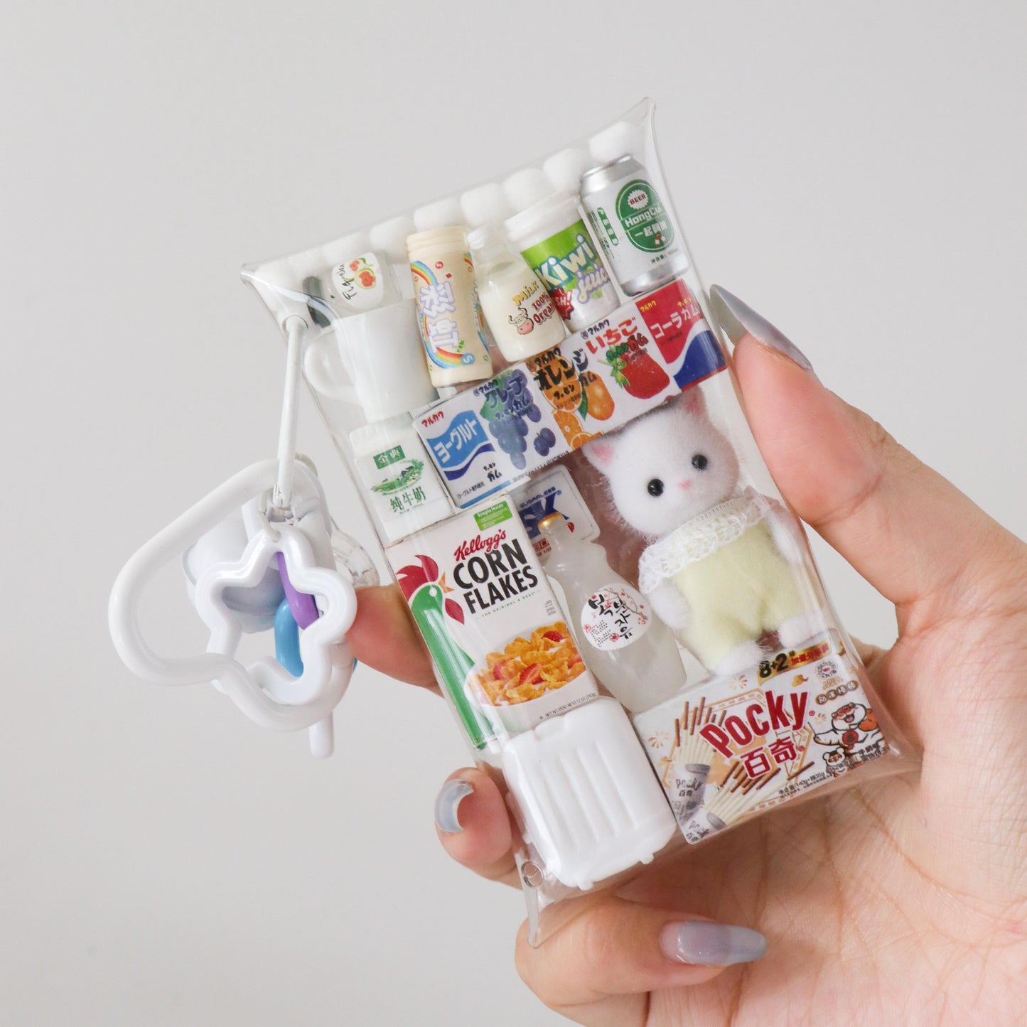 Caser Custom Mini Animal Persian Cat Mini Pouch Accessory bag charm, product photo