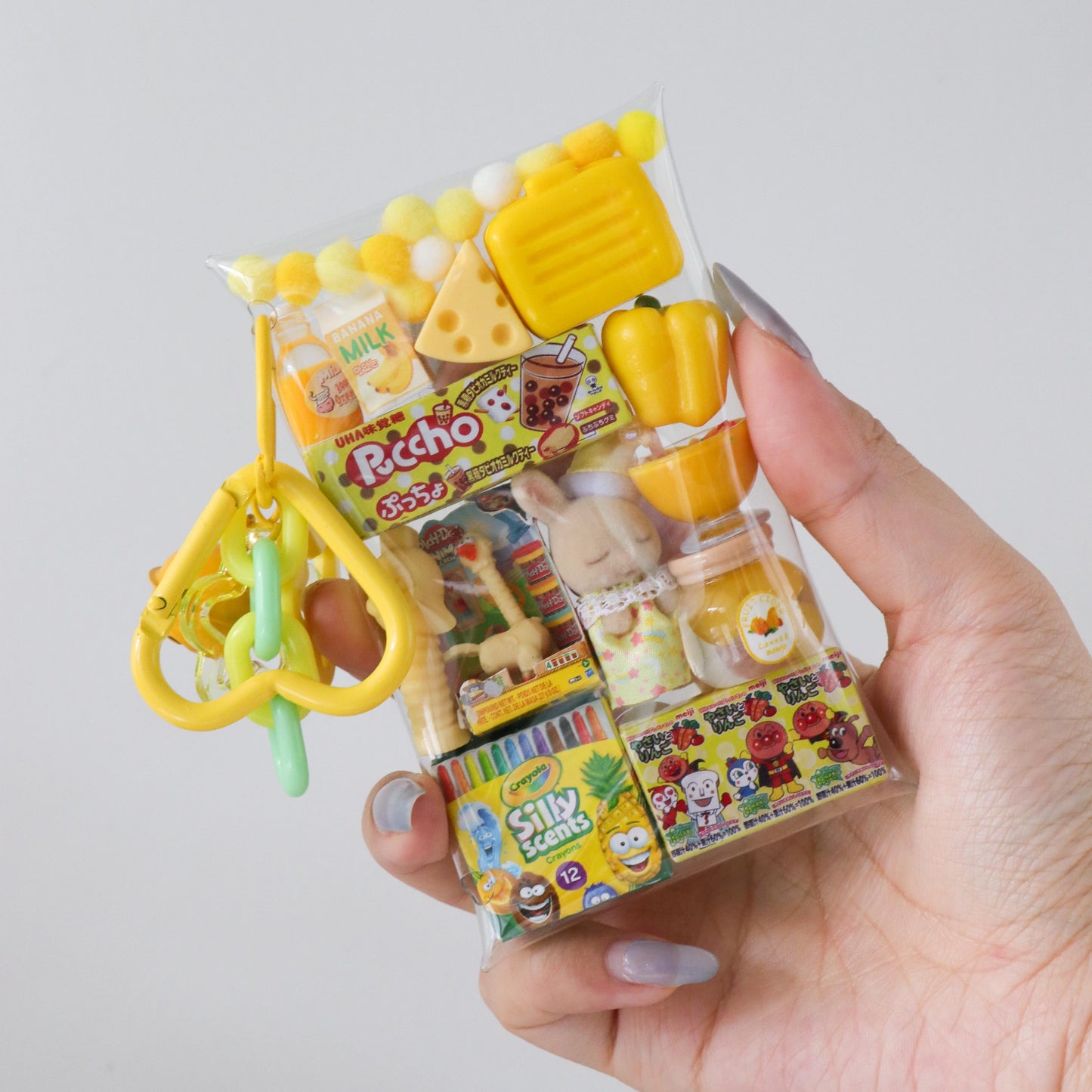 Caser Custom Mini Animal Milk Rabbit Mini Pouch Accessory bag charm, product photo